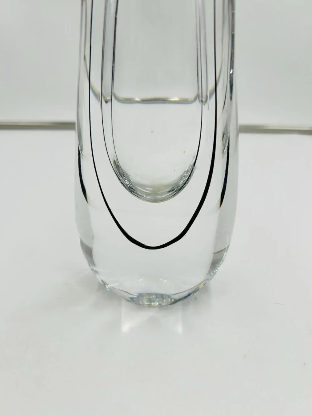 Kosta Vicke Lindstrand Swedish Clear with Black Filament 9.25